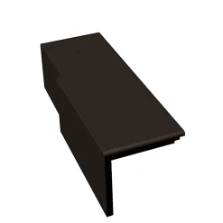 Castorama Demi Tuile De Rive Universelle Gauche Innotech Graphite