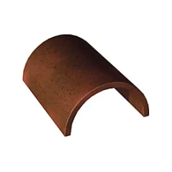 Castorama Faîtière Bout à Bout 1/2 Ronde30 Plate De Pays Rouge Vieilli