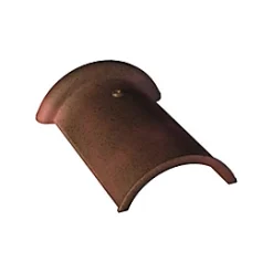 Castorama Faîtière Demi-ronde De 33 Plate De Pays Rouge Vieilli