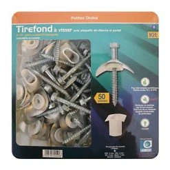 Castorama Kit De 50 Fixations Pour Plaque Polyester Petites Ondes