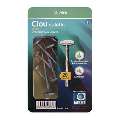 Castorama Lot De 20 Clous Calotin 3 X 60 Mm 3 Castorama Lot De 20 Clous Calotin 3 X 60 Mm