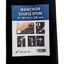 Castorama Manchon Souple EPDM - Ø 100 Mm X 300 Mm