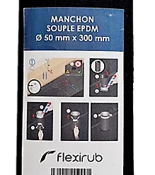 Castorama Manchon Souple EPDM - Ø 50 Mm X 300 Mm