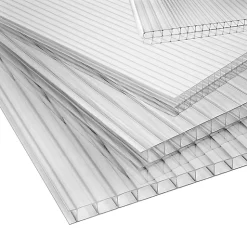 Castorama Plaque Alvéolaire Polycarbonate Transparent 200 X 100 Cm, ép.4 Mm (vendue à La Plaque)