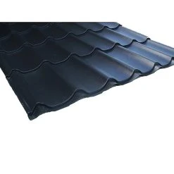 Castorama Plaque Imitation Tuile Métal Alizé Tradition Graphite Bacacier - 195 X 110 Cm (vendue à La Plaque)