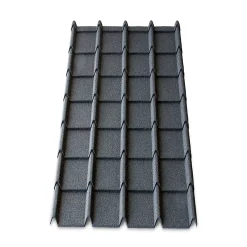 Castorama Plaque Métal Easy-tuile Linéa 113 X 86 Cm Anthracite (vendue à La Plaque)