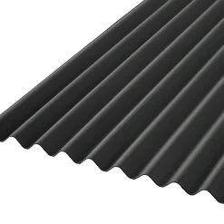 Castorama Plaque Ondulée Bitumée Noir 200 X 93 Cm (vendue à La Plaque)