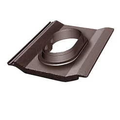 Castorama Tuile à Douille ø 110 à 150 Perspective Brun