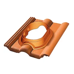 Castorama Tuile à Douille Universelle ø110 à 150 Double Romane Ardoise