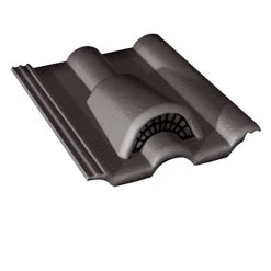 Castorama Tuile Chatière Grillagée Double Romane Noir