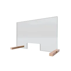 Castorama Vitre De Protection De Bureau Et Comptoir En Verre Schulte 75 X 47,5 Cm